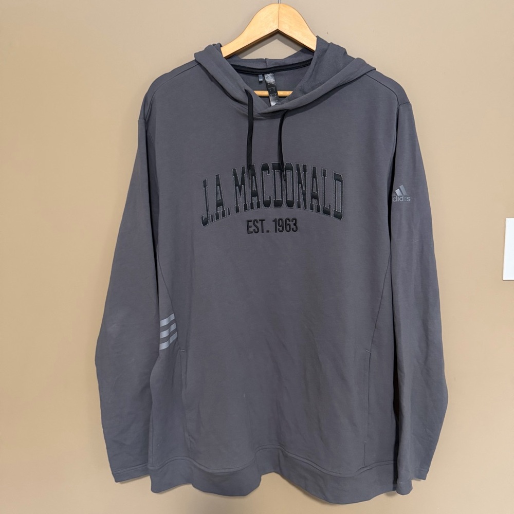 Adidas J.A. Macdonald Pullover Hoodie XL Mens, Dark Grey